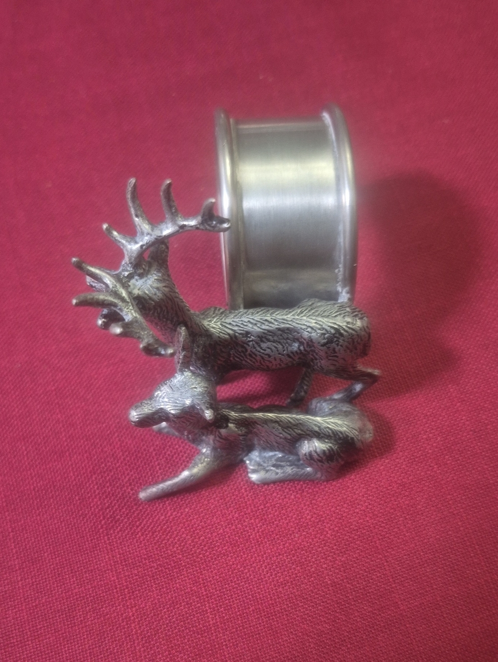 Pewter Deer Napkin Ring - Pewter Wildlife Design